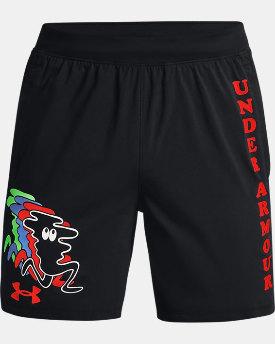 Men's UA Keep Run Weird 7'' Shorts, Black, pdpMainDesktop image number 6